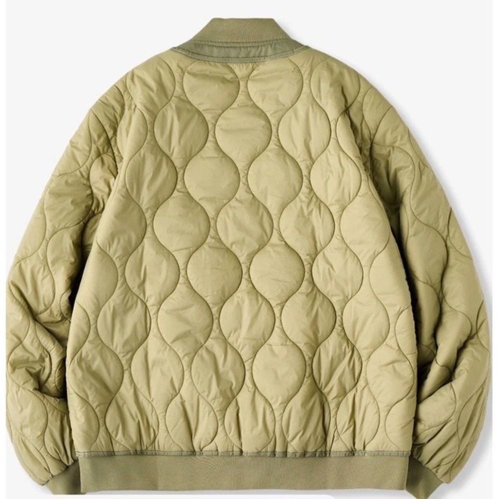 Winter Men Baseball Collar Quilted Bomber Padded XL Flight Jacket - Picture 13 of 15